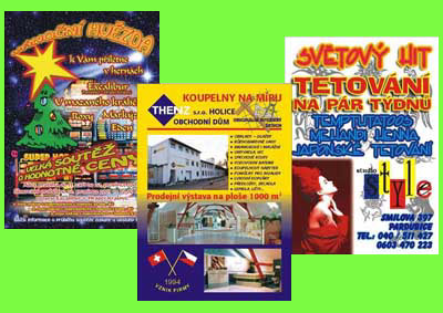 Plak�ty, velkoplo�n� reklama